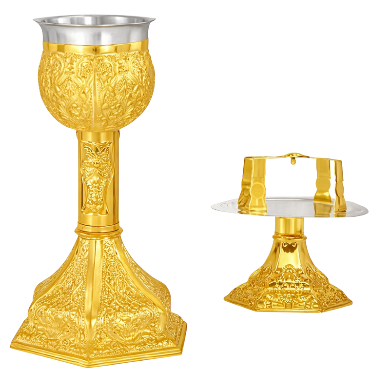 Mini Gold-Plated Chalice Set