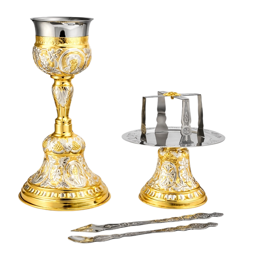 Russian-Style Two-Tone Chalice Set — 16 × 16 × 33 cm / 500ml