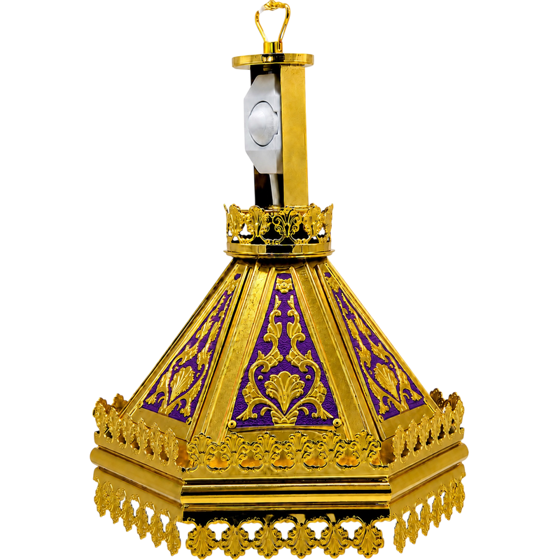 ოქროს ემალირებული კანდელი მგალობლებისა