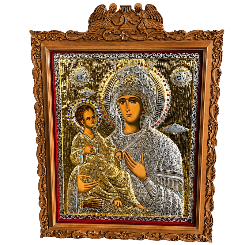 Різьблена ікона двоколірна — Візерунок 1150A — 120 × 80 cm