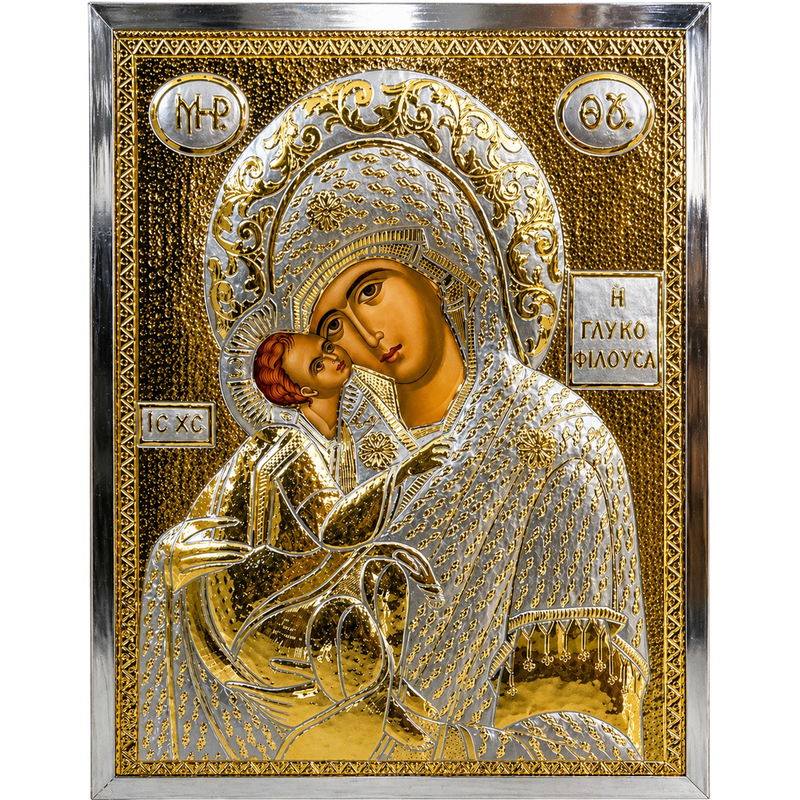 Резбована икона двуцветна — Модел 1150C — 65 × 50 cm