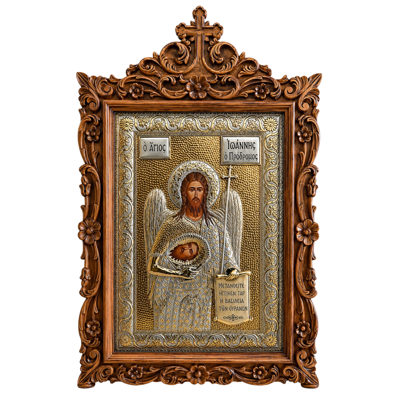 Резбована икона двуцветна — Модел 1150K — 85 × 60 cm