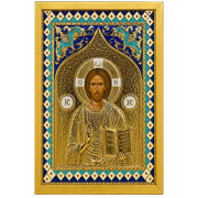 Σκαλιστή Εικόνα Χρυσό Σμάλτο — Σχέδιο 1151E — 85 × 60 cm