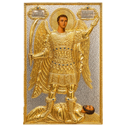 Icoană sculptată – bicoloră, model 1152A — 75 × 55 cm