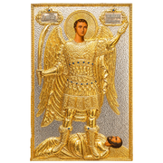 Icoană sculptată – Două nuanțe, model 1152A — 80 × 50 cm