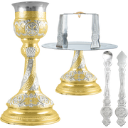 New Byzantine Two-Tone Chalice Set — 13 × 13 × 28 cm / 250ml