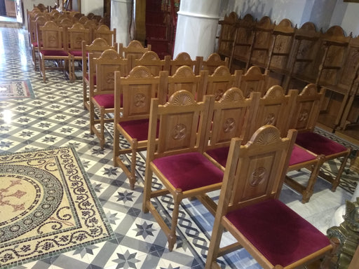 Ξυλόγλυπτη Καρέκλα Εκκλησίας — Κ 123