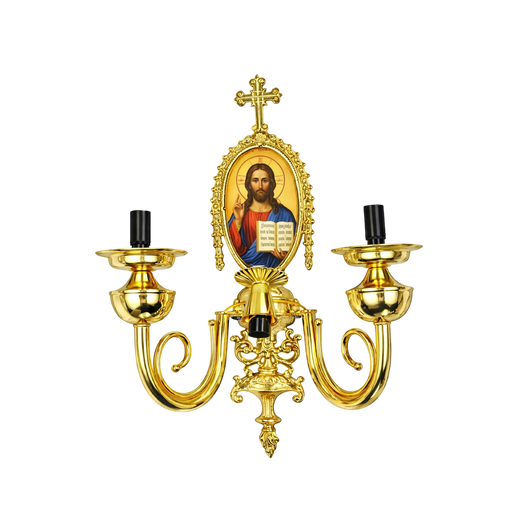 Aplica de perete tubulară — auriu