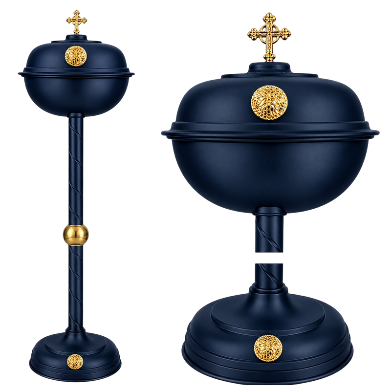 Artoklasia Bread Vessel B — Baroque Gold-Tone