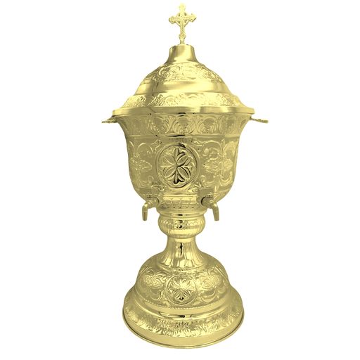 Holy Water Font A – Gold-Tone