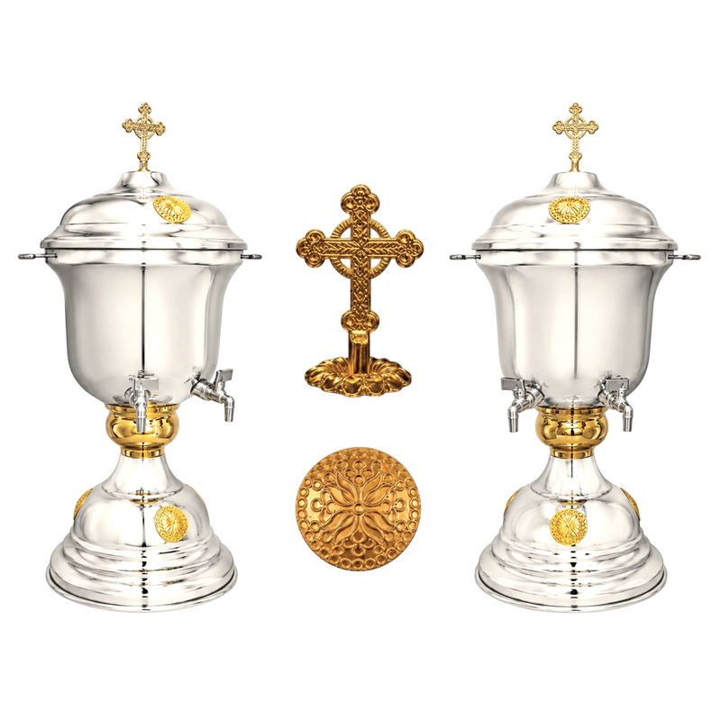 Holy Water Font A – Silver-Tone