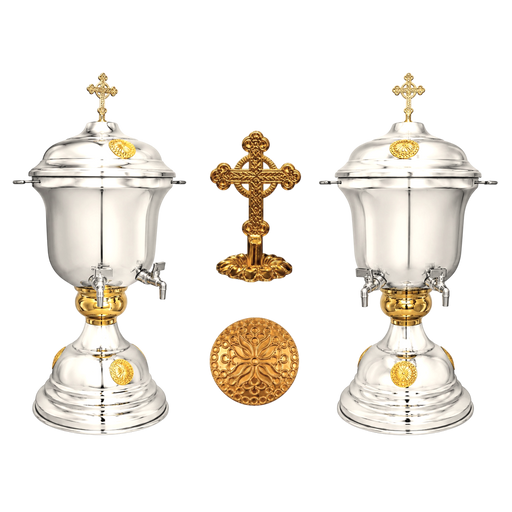 Holy Water Font A – Silver-Tone