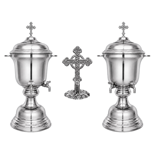 Holy Water Font A – Silver-Tone