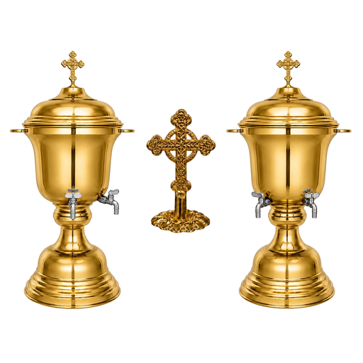 Holy Water Font A – Gold-Tone