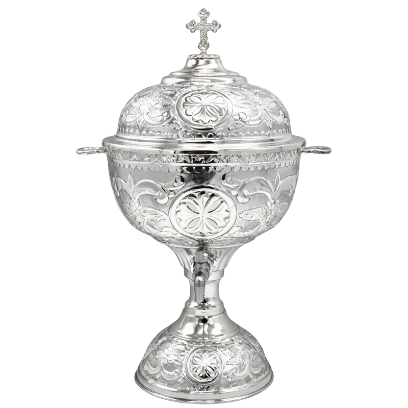 Holy Water Font B – Silver-Tone