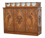 Carved Wooden Pangari (Narthex Candle Stand)