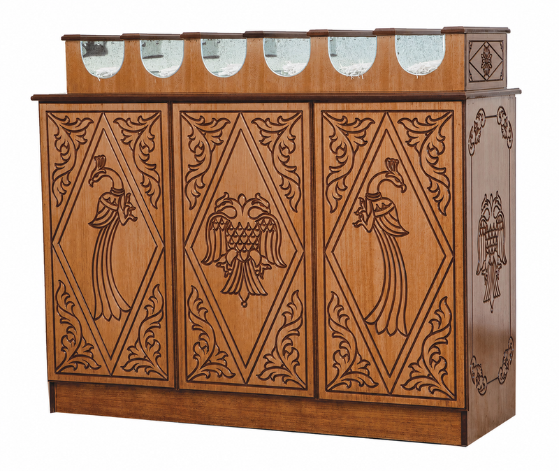 Carved Wooden Pangari (Narthex Candle Stand)