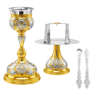 Set de Sfinte Vase bizantin, bicolor — 17 × 17 × 31 cm / 500 ml