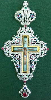 НАГРЪДЕН КРЪСТ СРЕБРО;Нагръден кръст, Гръцко-православен, Църковни изделия Αγριτέλης