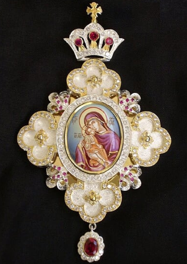 Silver Engolpion, Engolpion, Greek Orthodox, Agritelis Church Supplies