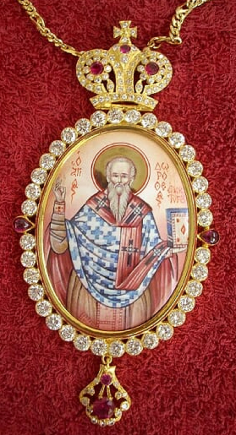 СРЕБЪРНО ЕНГОЛПИЕ;Енголпие, Гръцко-православен, Църковни изделия Αγριτέλης