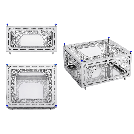 Λειψανοθήκη με Τζάμι Square Ασημί