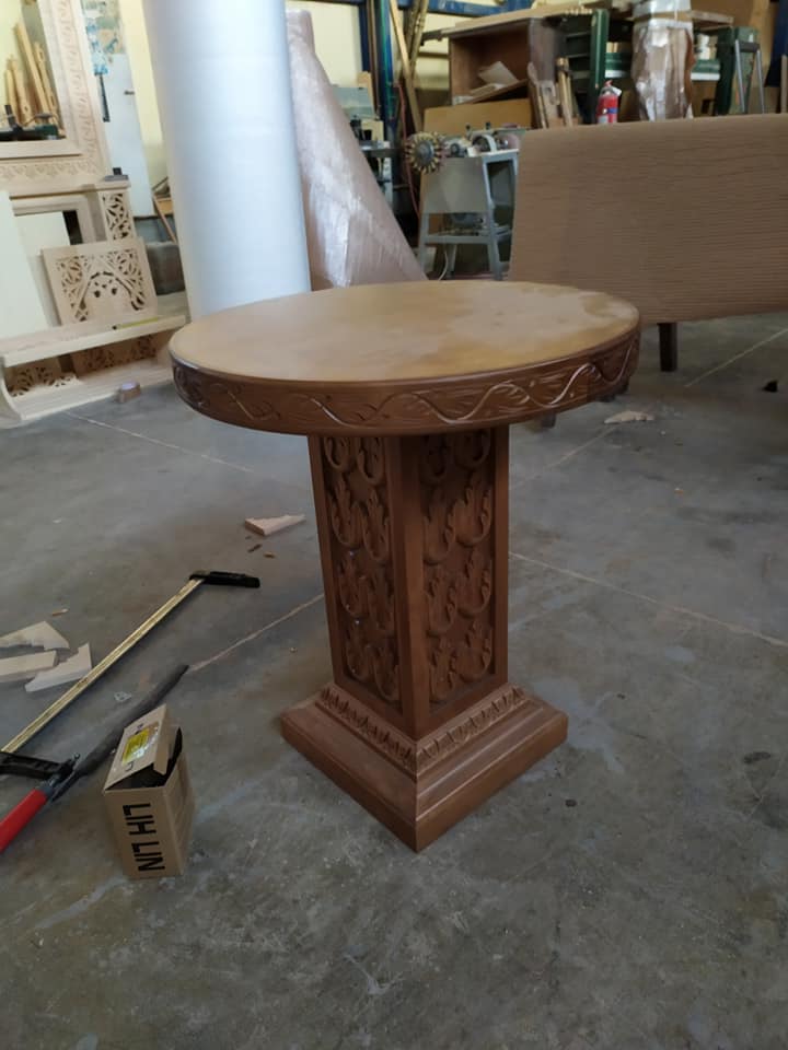Carved Wooden Church Table
