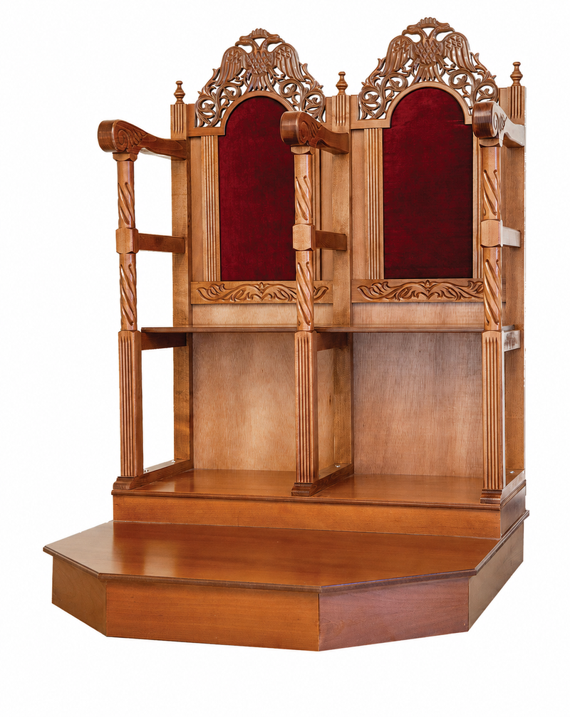 Carved Wooden Church Lectern