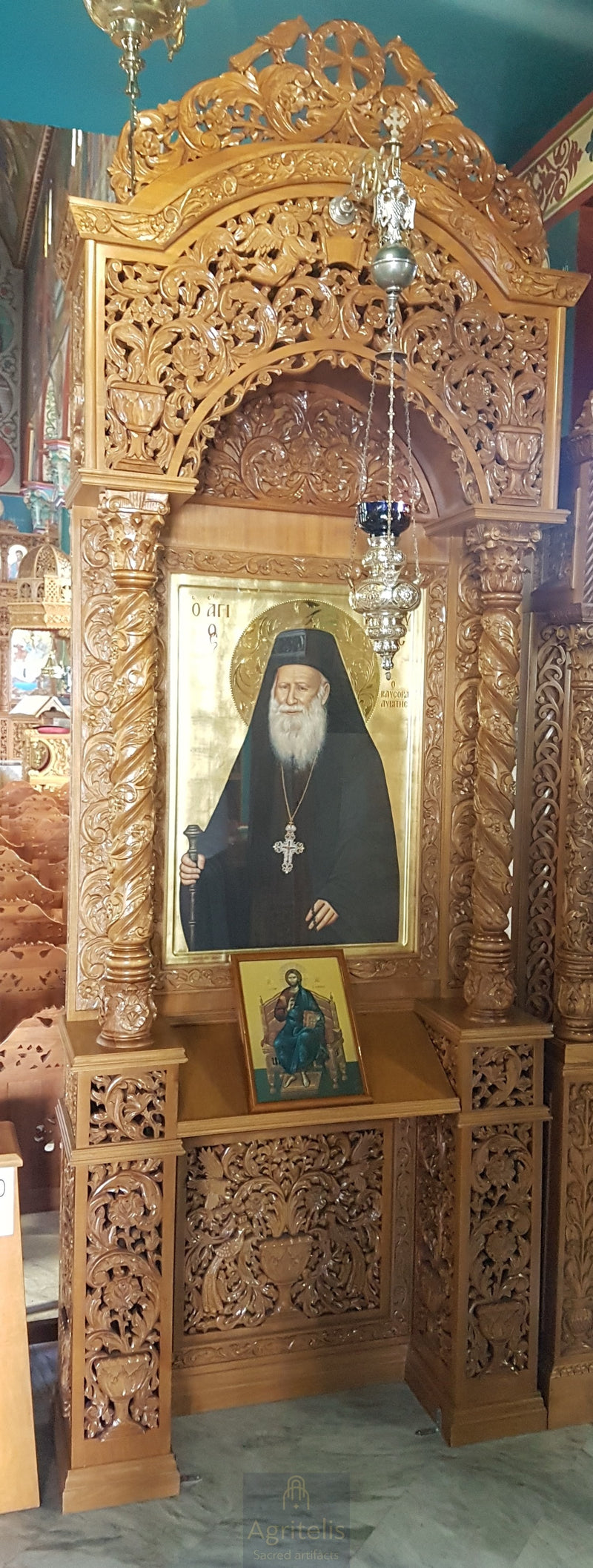 Поклонническа икона, дърворезба, липа, дъб, Αγριτέλης, църковни, ieraskevi.com