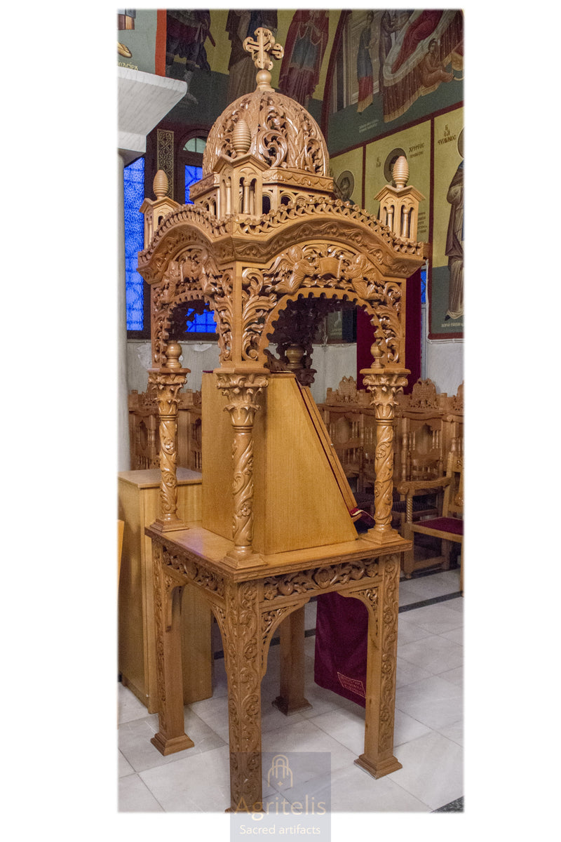 Резной киот, липа, дуб, Αγριτέλης, церковные, ieraskevi.com