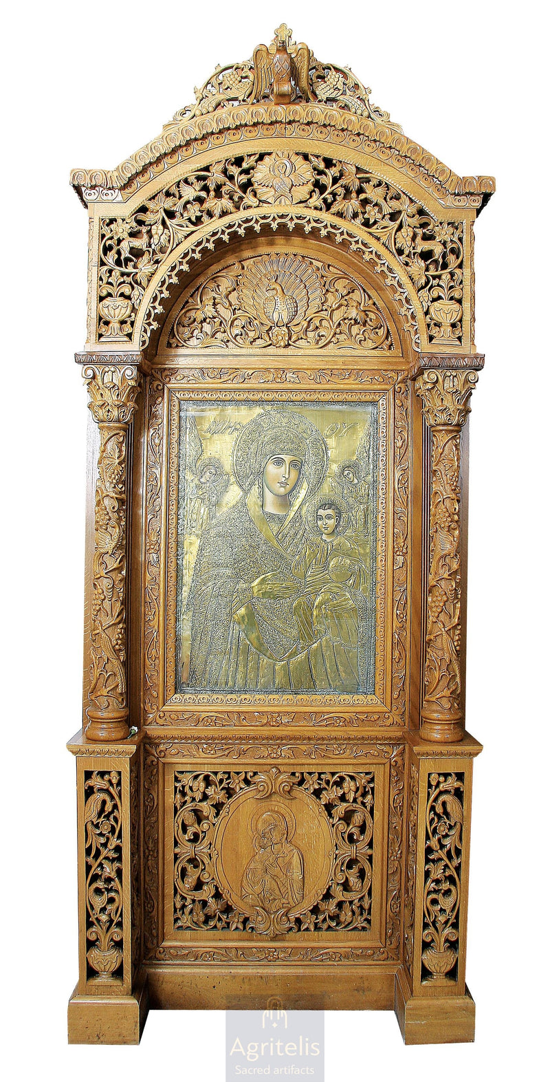 Պաշտամունքի սեղան, փայտափոր, լիպա, կաղնի, Αγριτέλης, եկեղեցական, ieraskevi.com