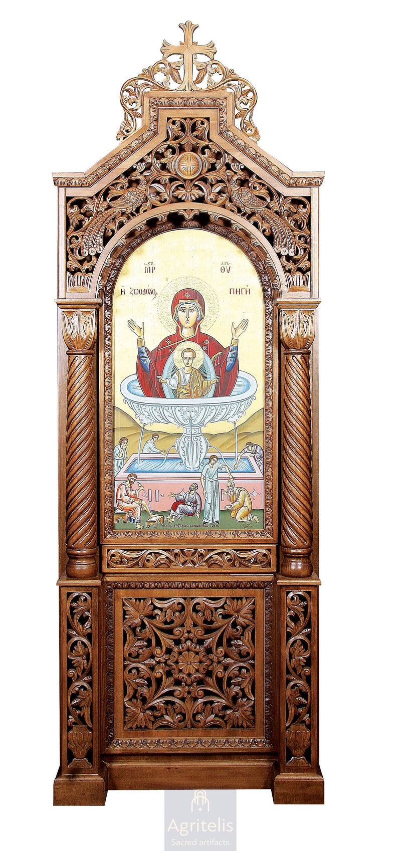 Киот, резьба по дереву, липа, дуб, Αγριτέλης, церковные, ieraskevi.com