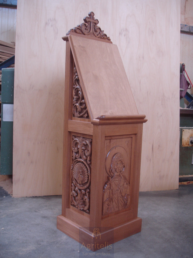 Պաշտամունքի սեղան, փայտափոր, լիպա, կաղնի, Αγριτέλης, եկեղեցական, ieraskevi.com