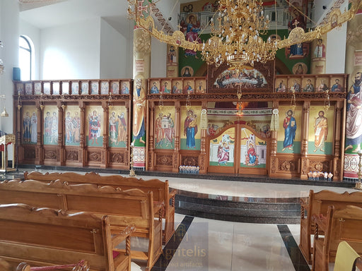 Iconostasis, Woodcarved, Limewood, Oak, Agritelis, Church Supplies, ieraskevi.com