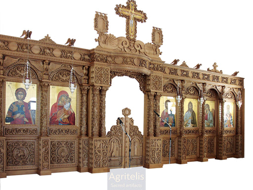 Iconostasis, Woodcarved, Limewood, Oak, Agritelis, Church Supplies, ieraskevi.com