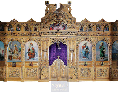 Iconostasis, Woodcarved, Limewood, Oak, Agritelis, Church Supplies, ieraskevi.com