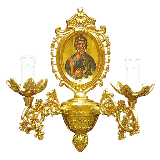 Aplică de perete cu ramă — 2 brațe