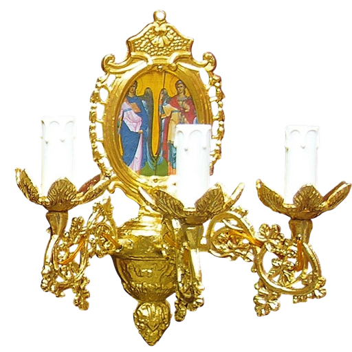 Aplica de perete cu ramă — 3 becuri