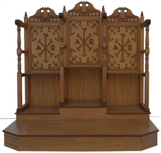 Scaun sculptat din lemn pentru psalți — Α 034