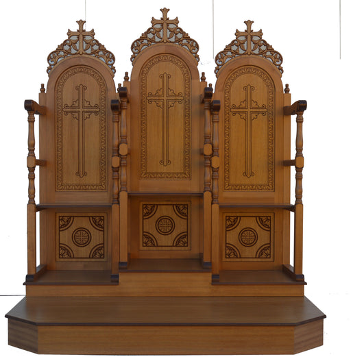 Strană sculptată în lemn pentru cântăreți — Α 037