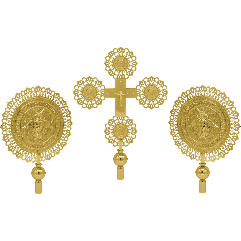 Set de ripide procesionale traforate B — culoare auriu