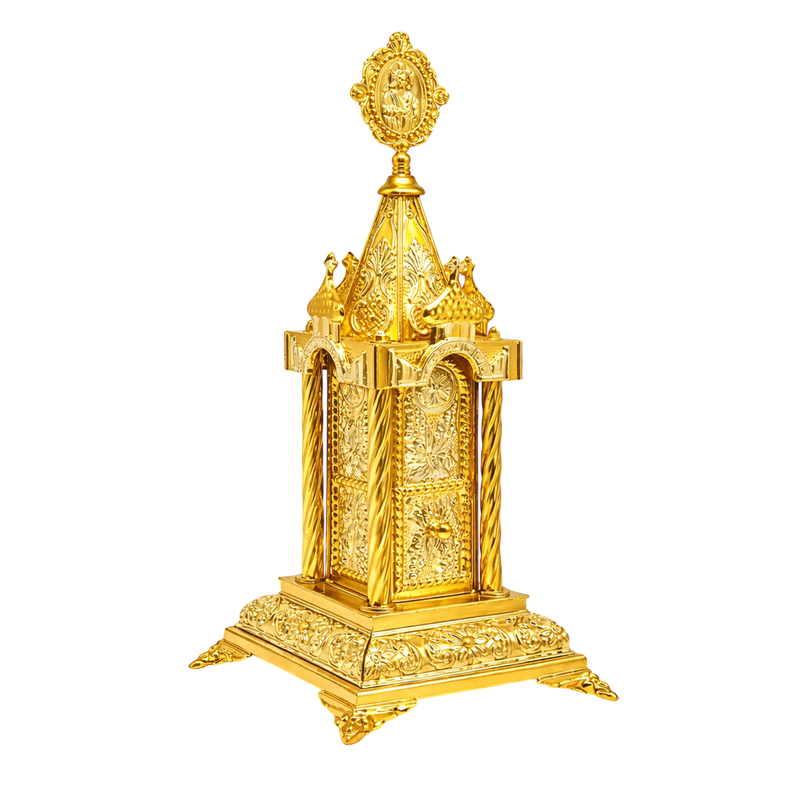 პატმოსის დახურული ჭურჭელი III მინი ოქროსფერი