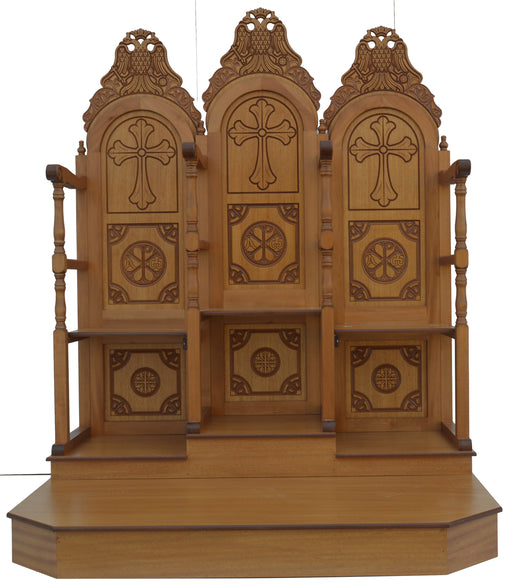Strană sculptată în lemn pentru cântăreți — Α 044
