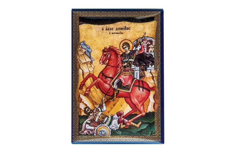 Icoană ortodoxă Sfântul Dimitrie pe lemn