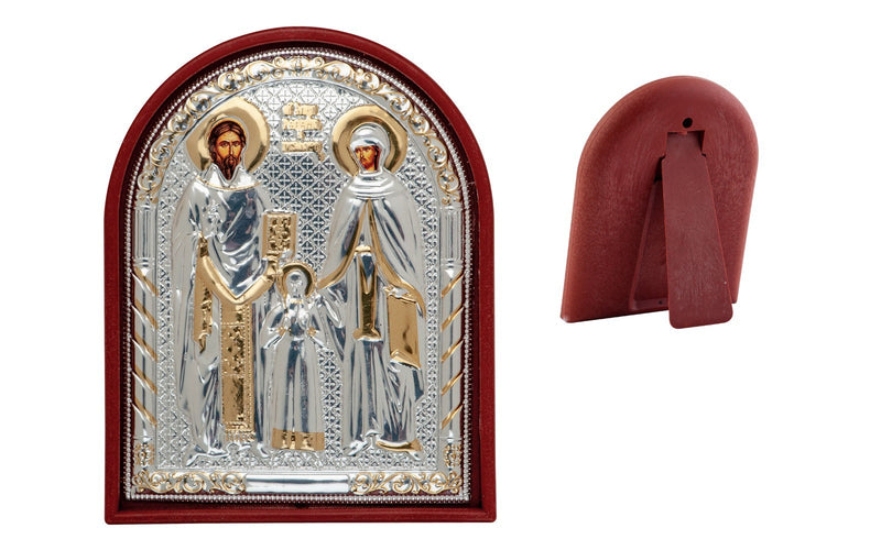 Saints Raphael, Nicholas and Irene Orthodox Icon on Wood