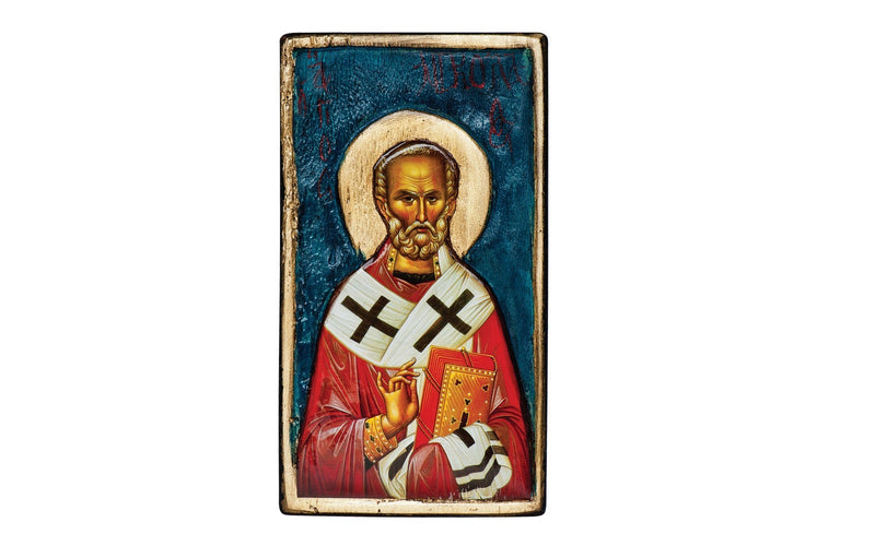 Saint Nicholas Orthodox Icon on Wood