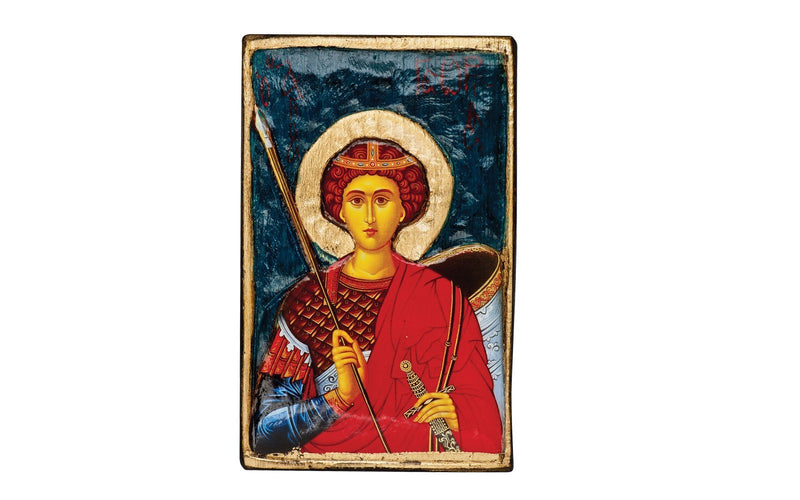 Icoana ortodoxă Sfântul Gheorghe pe lemn