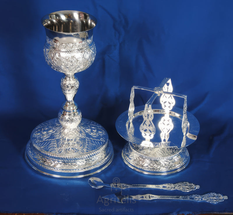 Հաղորդության սկիհ, ոսկեզօծ հաղորդության սկիհ, արծնապատ, ieraskevi.com, Αγριτέλης եկեղեցական պարագաներ