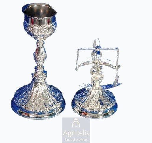 Հաղորդության սկիհ, ոսկեզօծ հաղորդության սկիհ, արծնապատ, ieraskevi.com, Αγριτέλης եկեղեցական պարագաներ