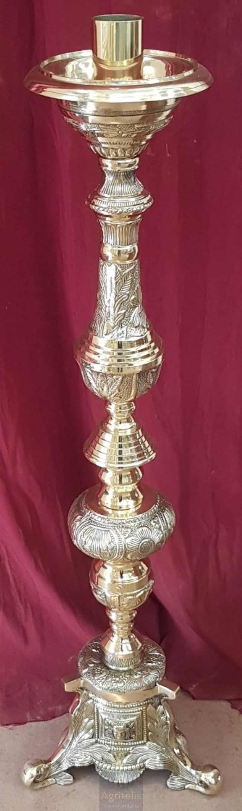 Gold-Plated Altar Candlestick